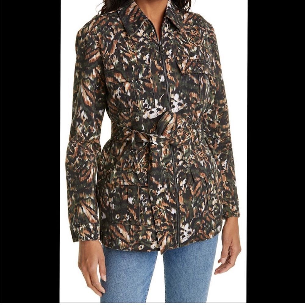 NEW Ted Baker Inniza Printed Cargo Jacket Size 4 - Picture 14 of 14